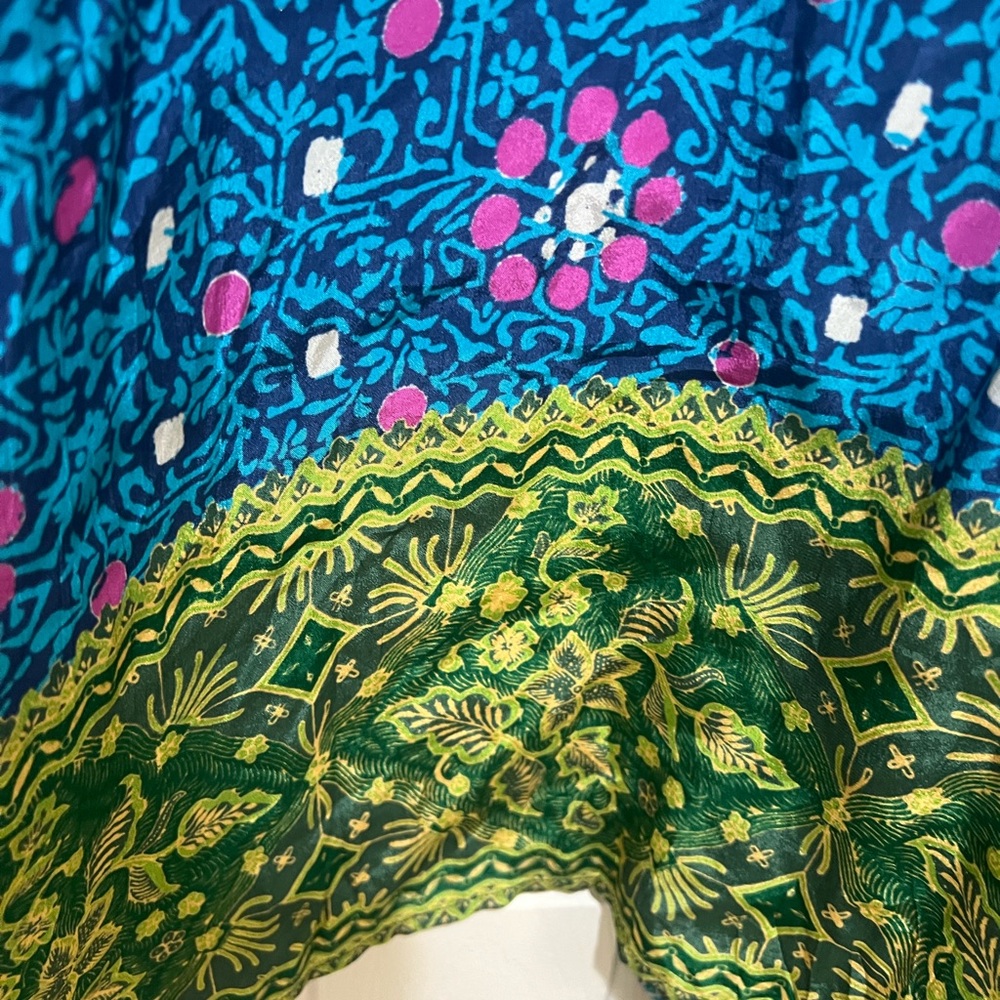 Sundance Teal & Pink Floral Swim Coverup - Picture 7 of 12